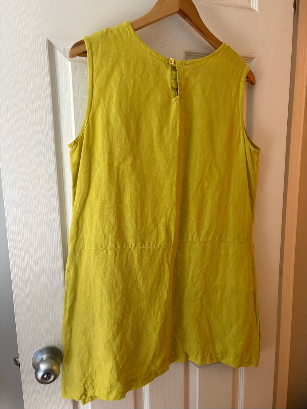 Bryn Walker linen sleeveless tunic size small oversized side slit - Picture 3 of 13